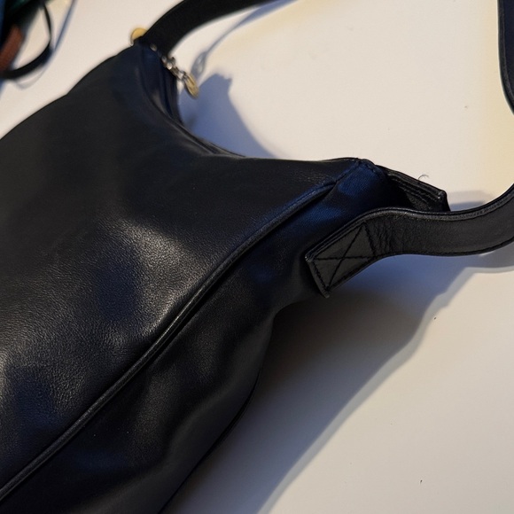 By Paloma Picasso , Elegant Black Leather Shoulder Bag - Picture 6 of 16